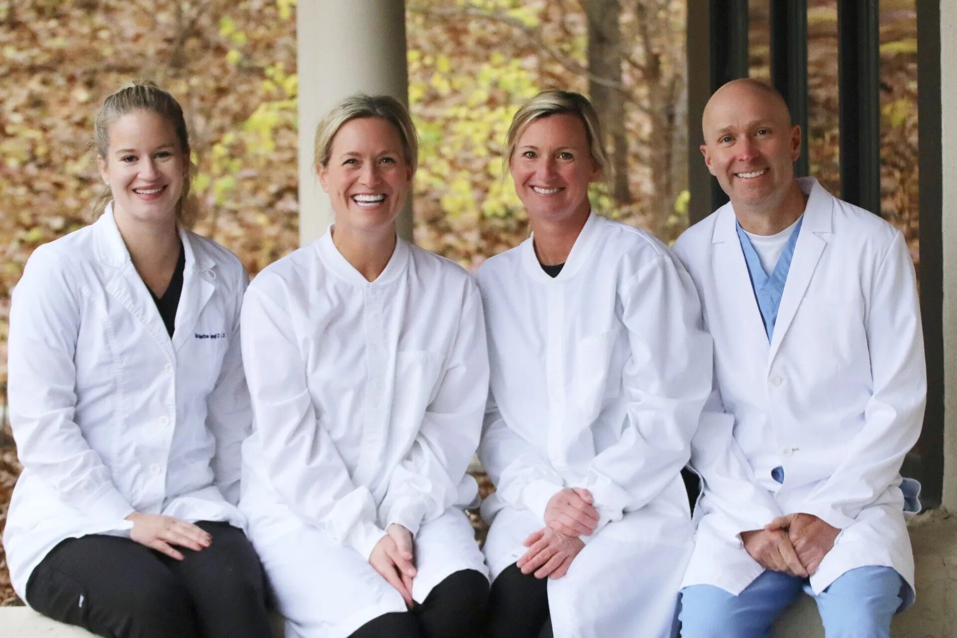 The four dentists of Centerpointe Dental Group — Burnsville and Lakeville, MN